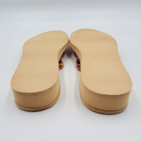 J. Crew Bamboo Mini Wedge Flip Flops - Picture 12 of 13